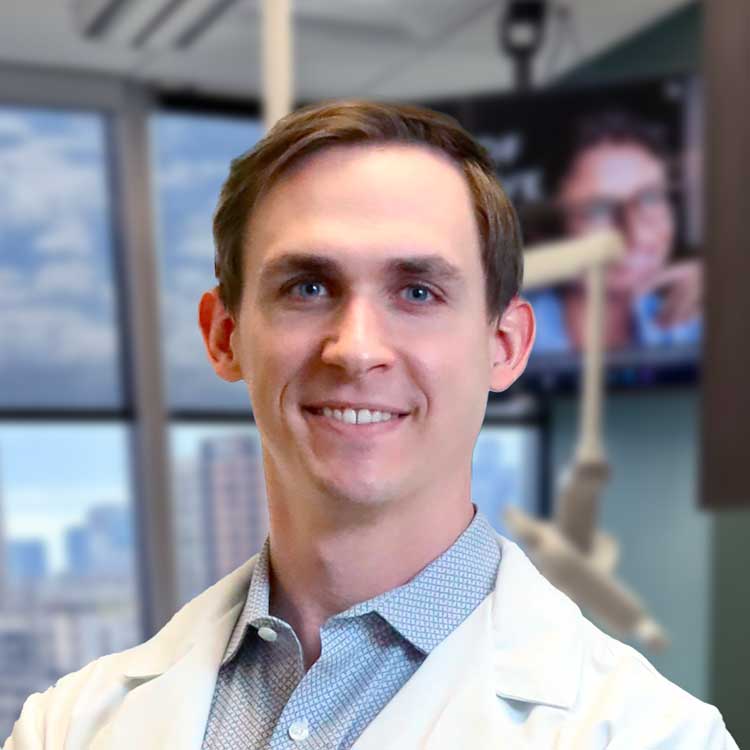 Portrait photo of doctor Andrew Borel, a dentist in Uptown Dallas